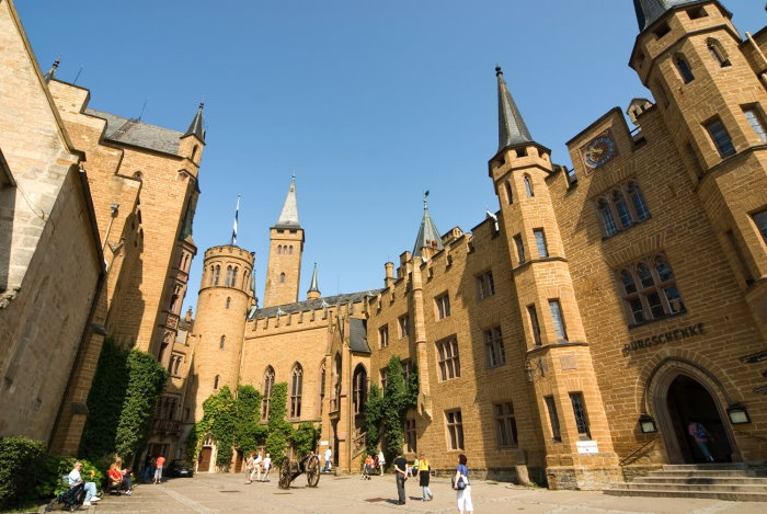 Innenhof der Burg Hohenzollern