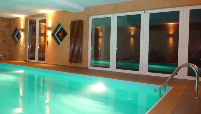 Unser Schwimmbad der Ferienwohnung bei Coswig