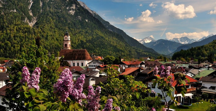 Blick über Mittenwald