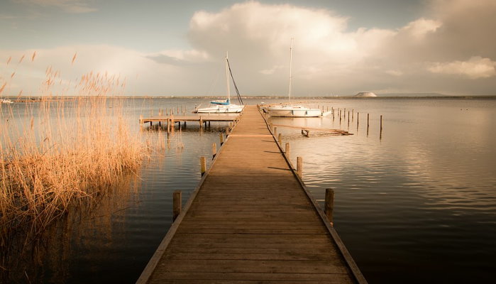 Romantische Stimmung am Steinhuder Meer
